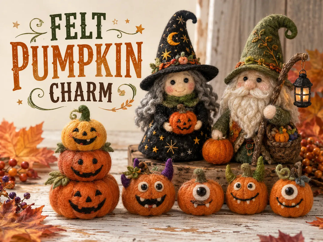 Felt Pumpkin Decorations: Small Pieces With Seasonal Charm