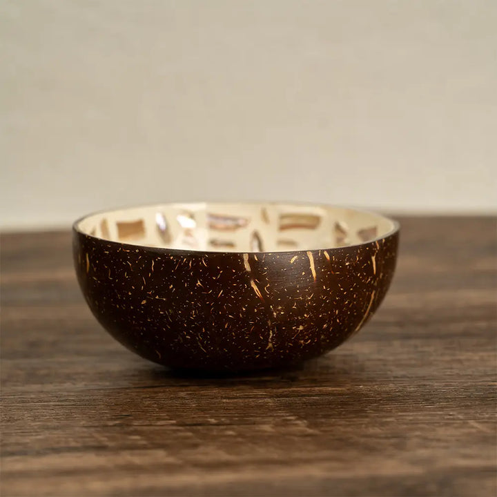 Sunburst Coconut Mosaic Bowl 