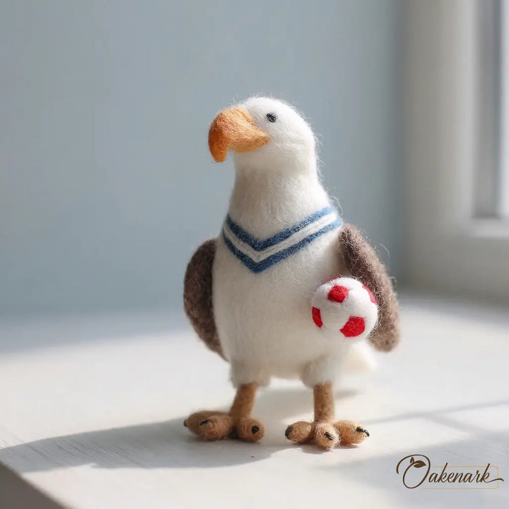 Stuffed toy eagle wearing a sailor&