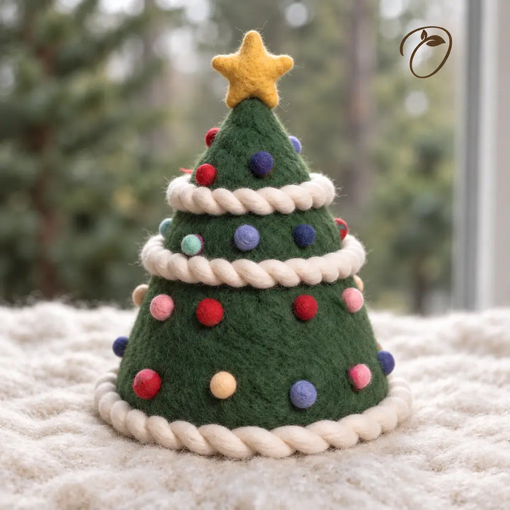 Undercover Cat and Tree Felt Figurine