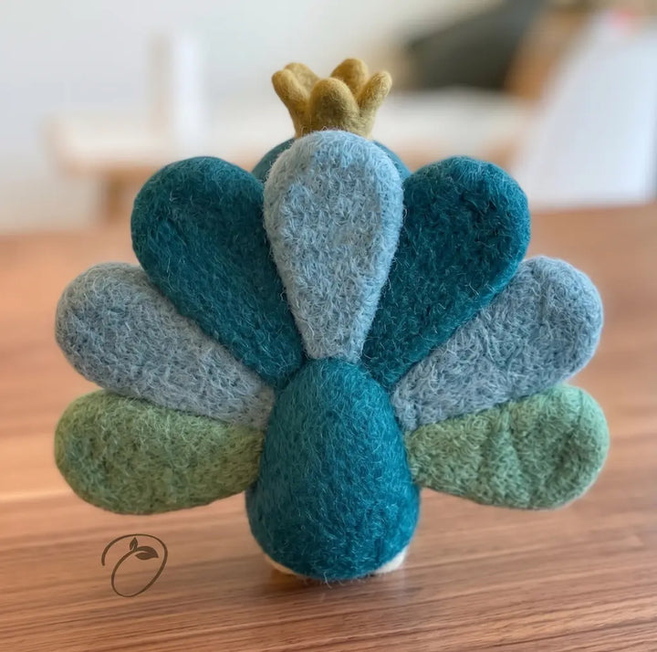 Imperial Mirror Peacock Figurine