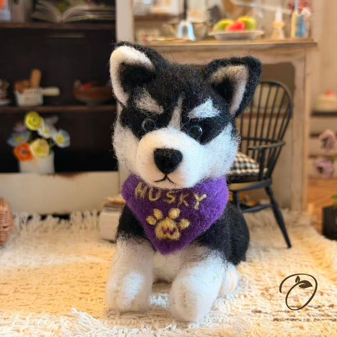 Faithful Husky Companion Figurine