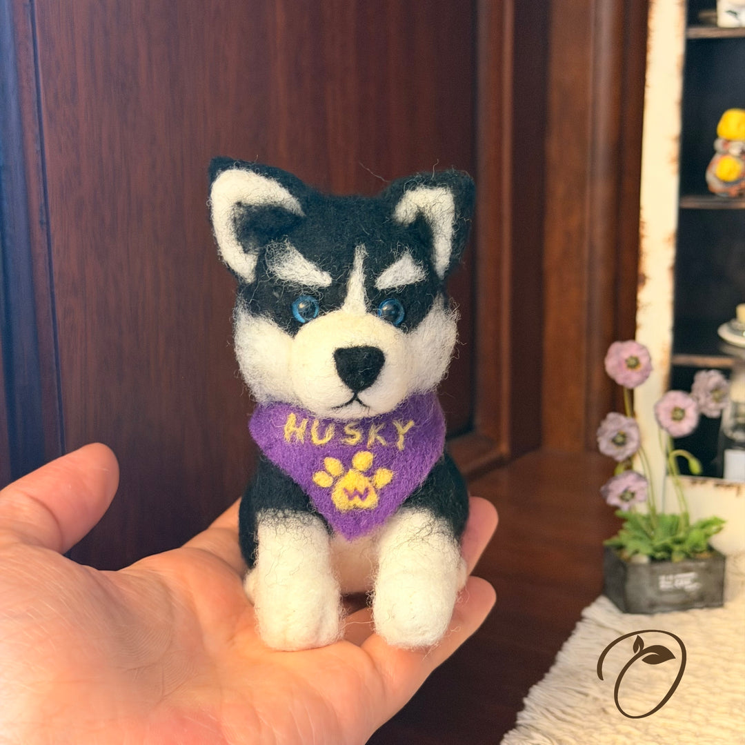 Faithful Husky Companion Figurine