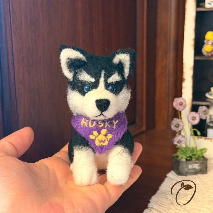 Faithful Husky Companion Figurine