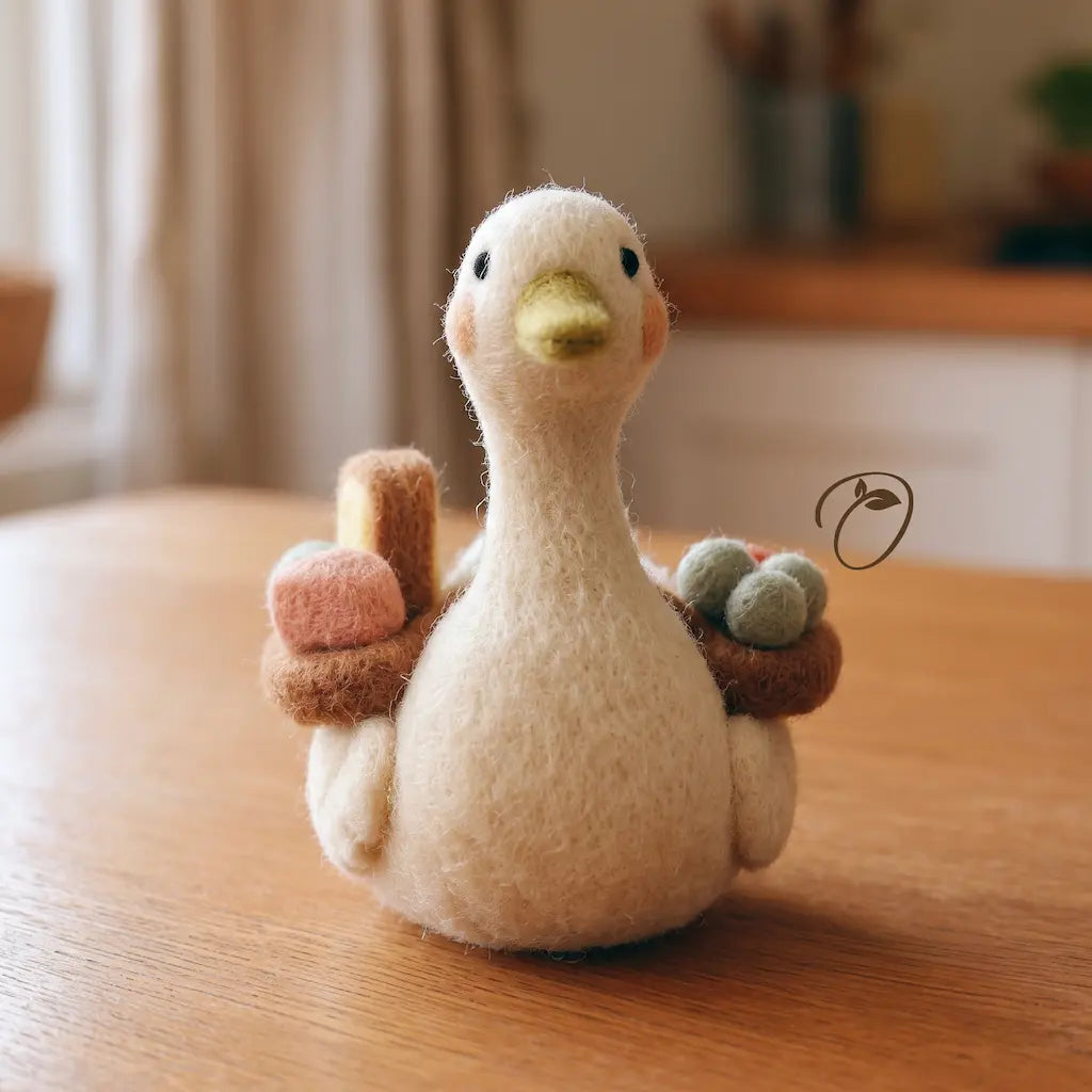 Market Day Goose Figurine