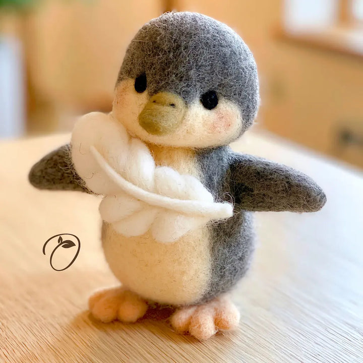 Swan Feather Duckling Figurine
