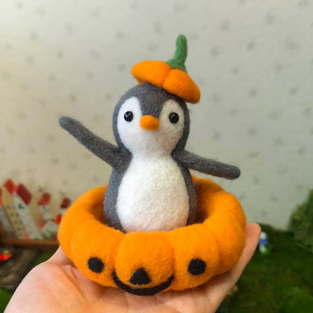 Pumpkin Parade Penguin Figurine