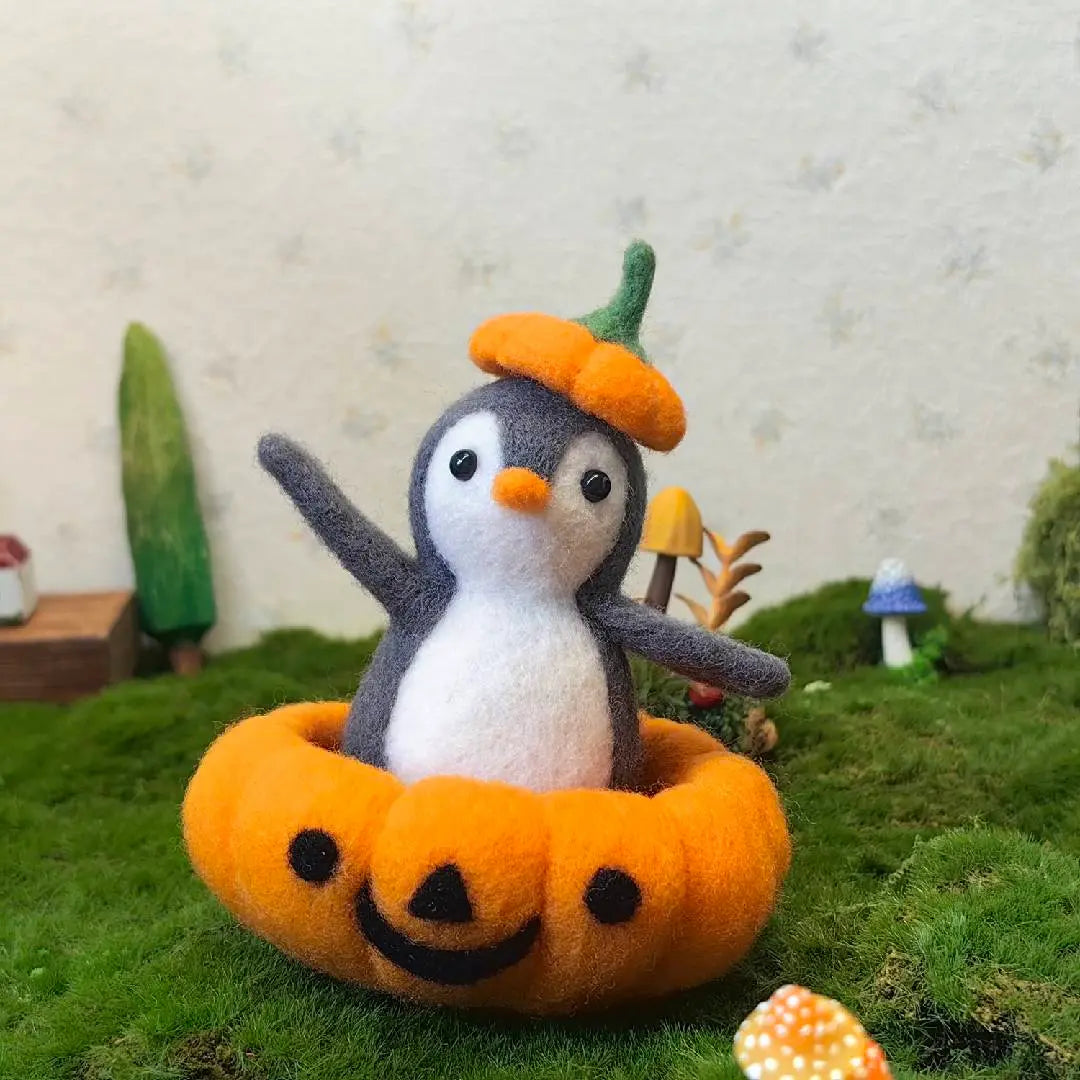 Pumpkin Parade Penguin Figurine