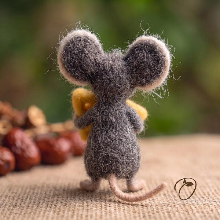 Cheese Keeper Mouse Figurine