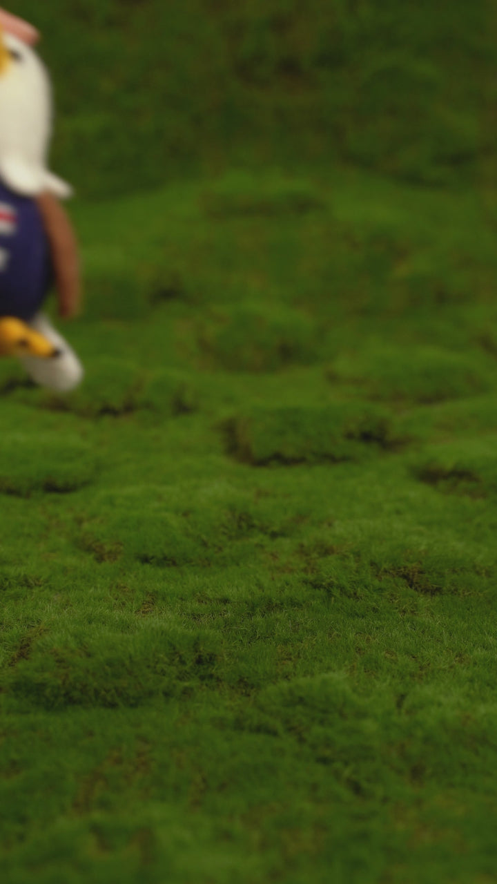 Felt Bald Eagle Soccer Player Figurine