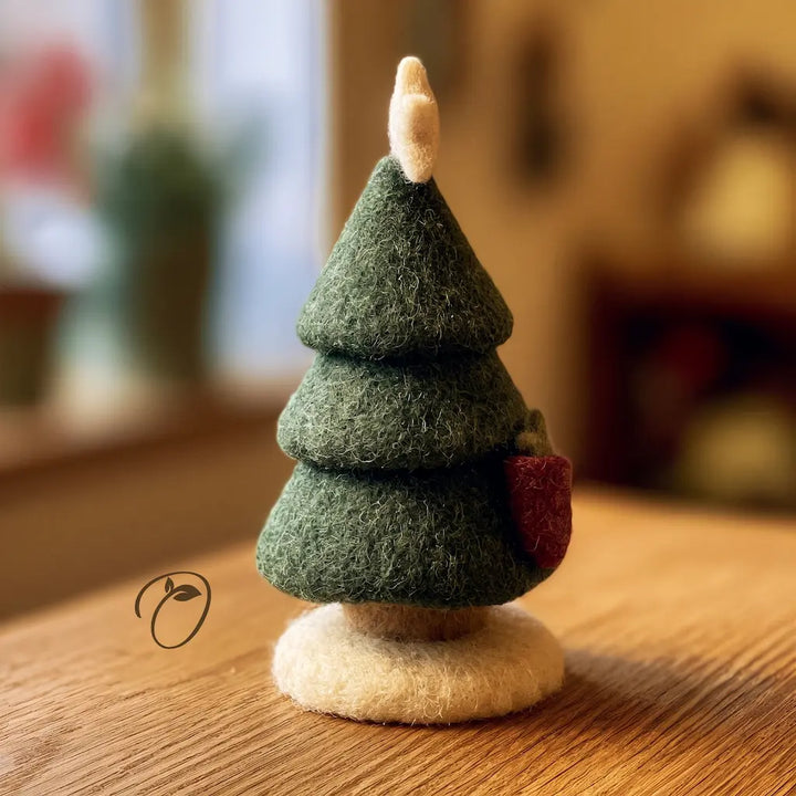 Evergreen Stocking Tree Figurine