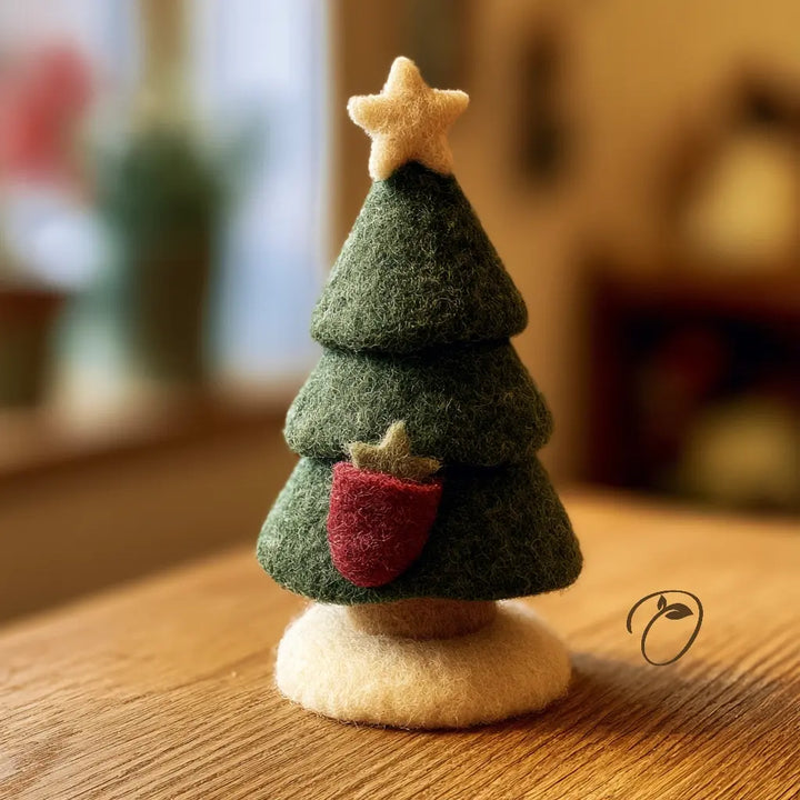 Evergreen Stocking Tree Figurine